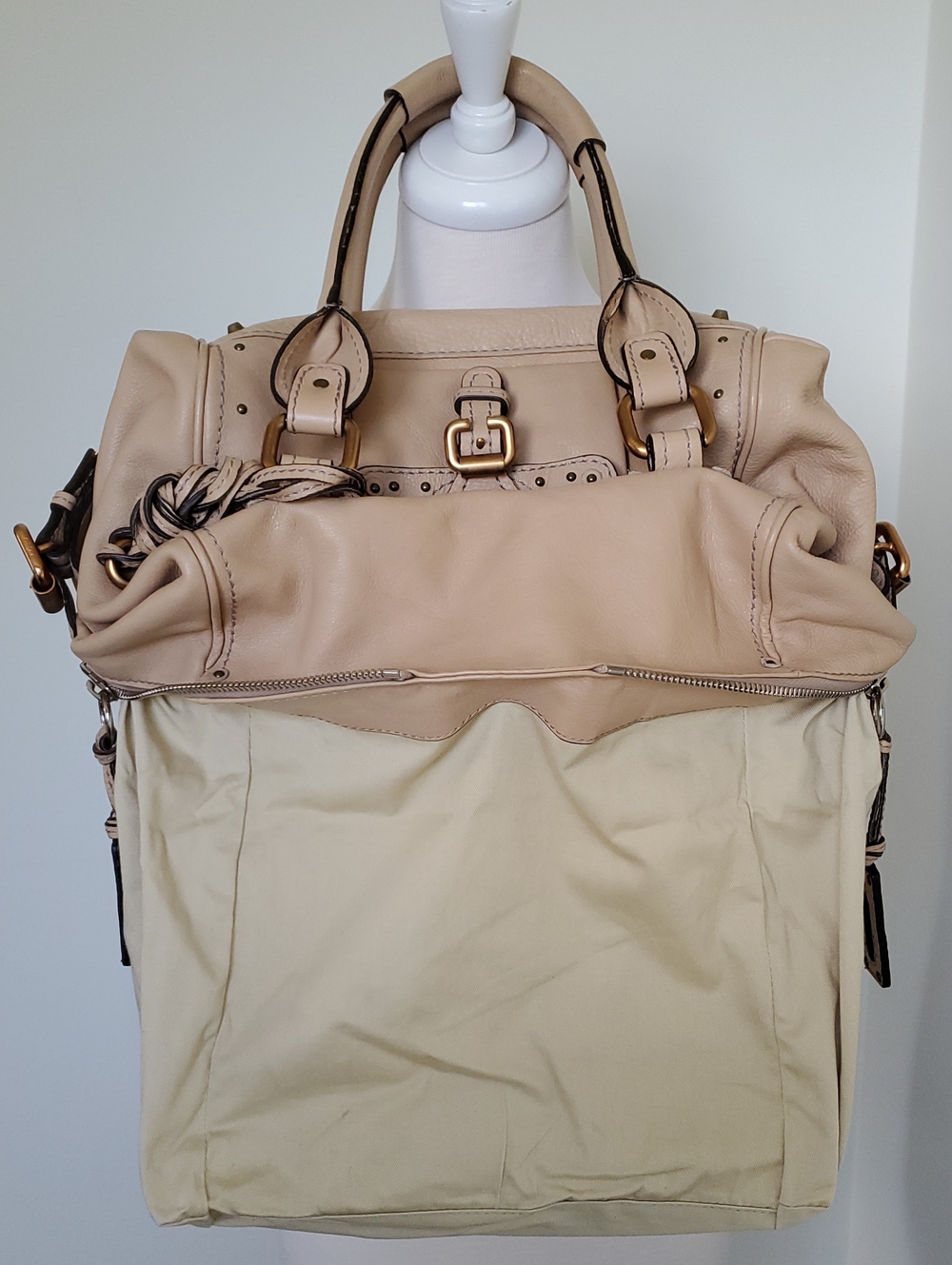 ORIGINAL Chloe "Paddington" Satchel In Cream/Tan - Picture 14 of 16